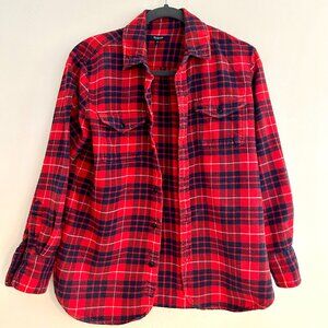 Madewell Flannel Oversized Ex-Boyfriend Shirt